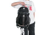 Football Soccer Bag School Basketball Backpack Large Capacity PE Bag for Teen - Black