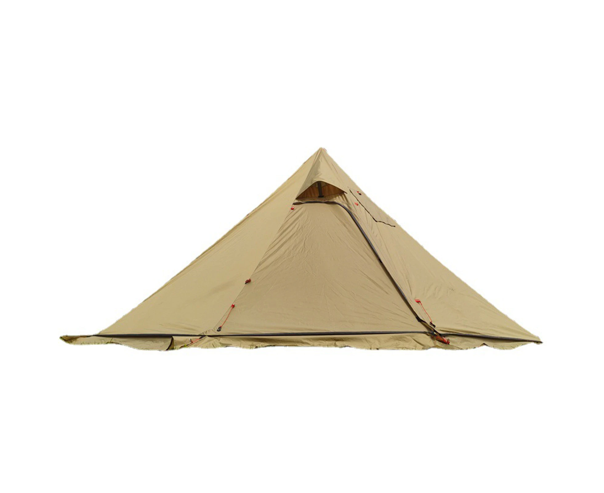 10.5' x 5.2' Camping Tent with Stove Jack Outdoor Teepee Tent for Family Camping Backpacking Hiking