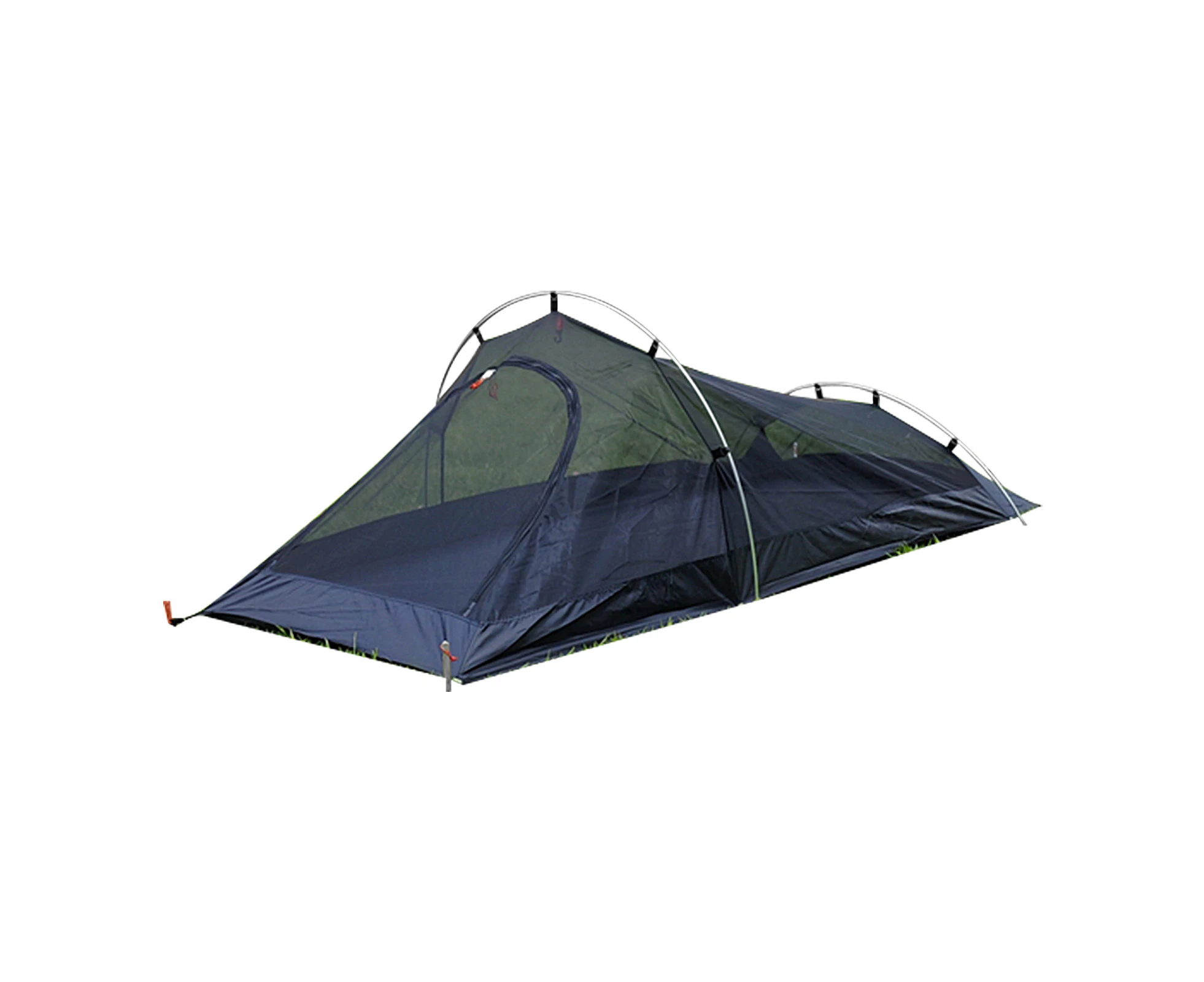 Mesh Backpacking Tent 1 Person Ultralight Aluminum Pole Camping Tent Outdoor Mosquito Net