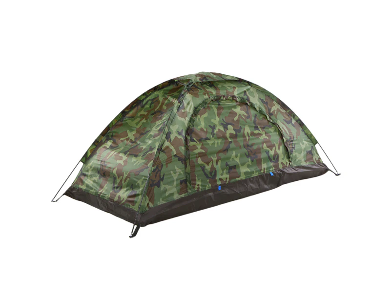 Camping Tent for 1 Person Single Layer Outdoor Portable Camouflage Travel Beach Tent