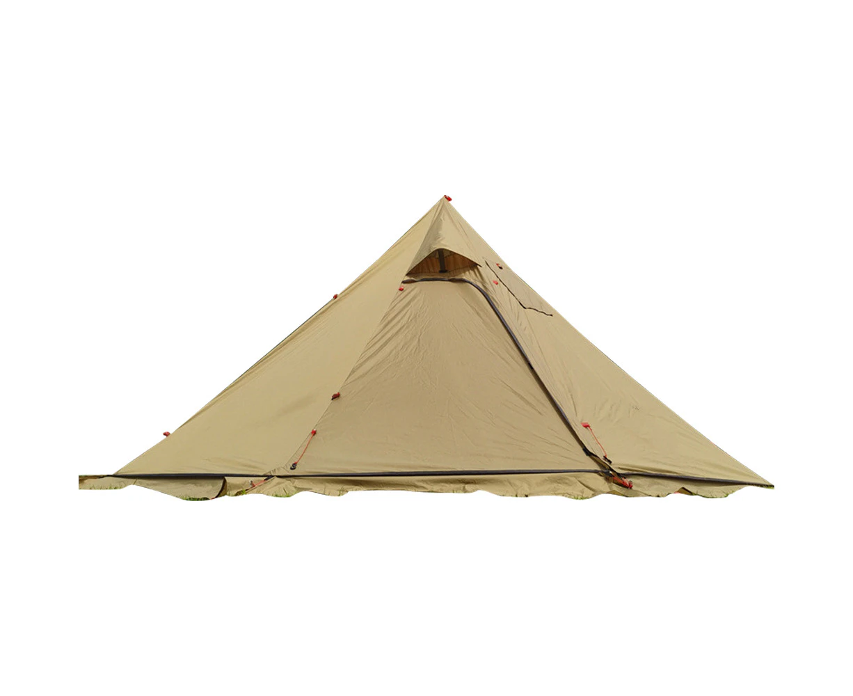 4-6 People Tipi Hot Tent with Stove Jack Camping Pyramid Teepee Tent for Camping Backpacking Hiking