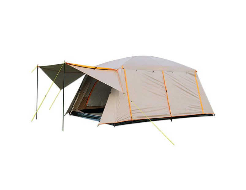 8-12 Person Camping Tent Large Capacity Cabin Tents Waterproof Portable Picnic Tent with 2 Room