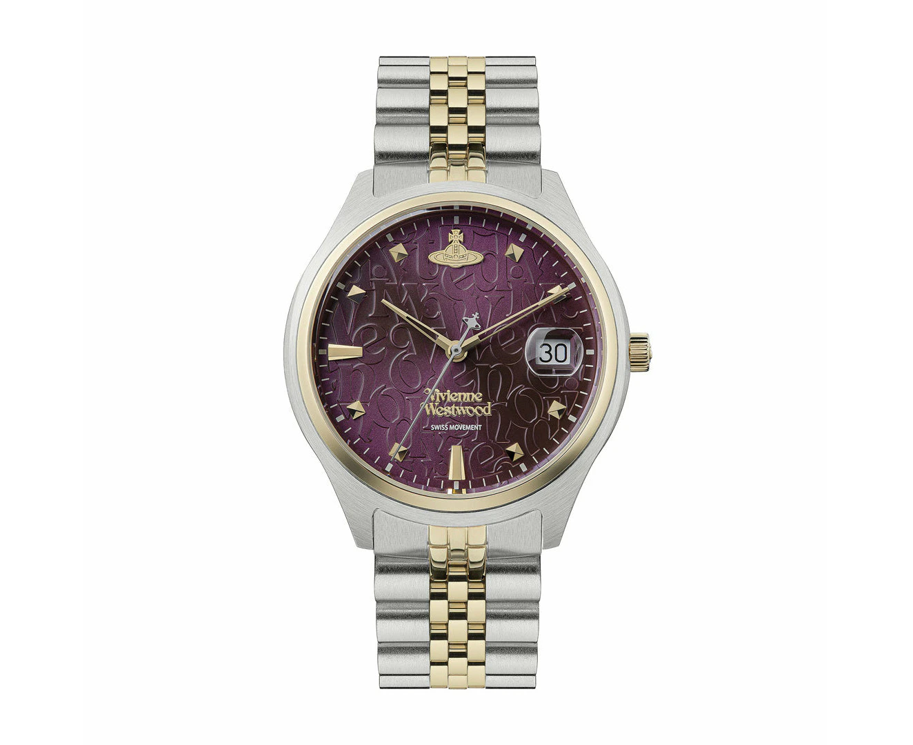 Vivienne Westwood Camberwell Purple 37mm Two Tone Watch