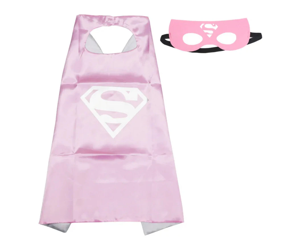 Super Hero Capes Costume Cape & Mask set for Kids Girls Boys Super Girl