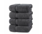 Bath Towels  100% Ring-Spun Cotton Towel Set for Hotel and Spa, Maximum Softness and Highly Absorbent (69 x 137 cm, Pack of 4)) - Grey