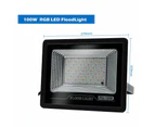 LED Flood Light 100W RGB Floodlight Color Changing Spotlight outdoor