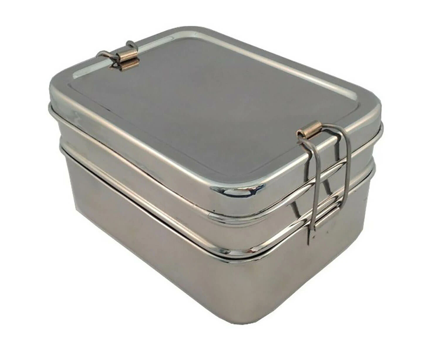 Green Essentials Sustain-a-Stacker Trio Stainless Steel Lunchbox Set - Green Essentials