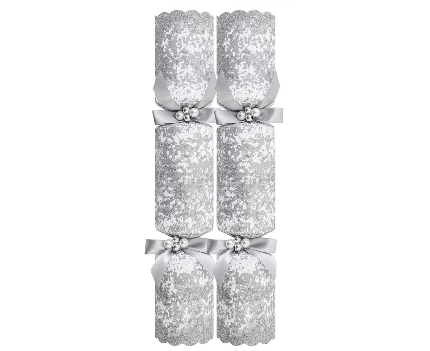 Exquisite Silver XL 36 Catering Christmas Crackers