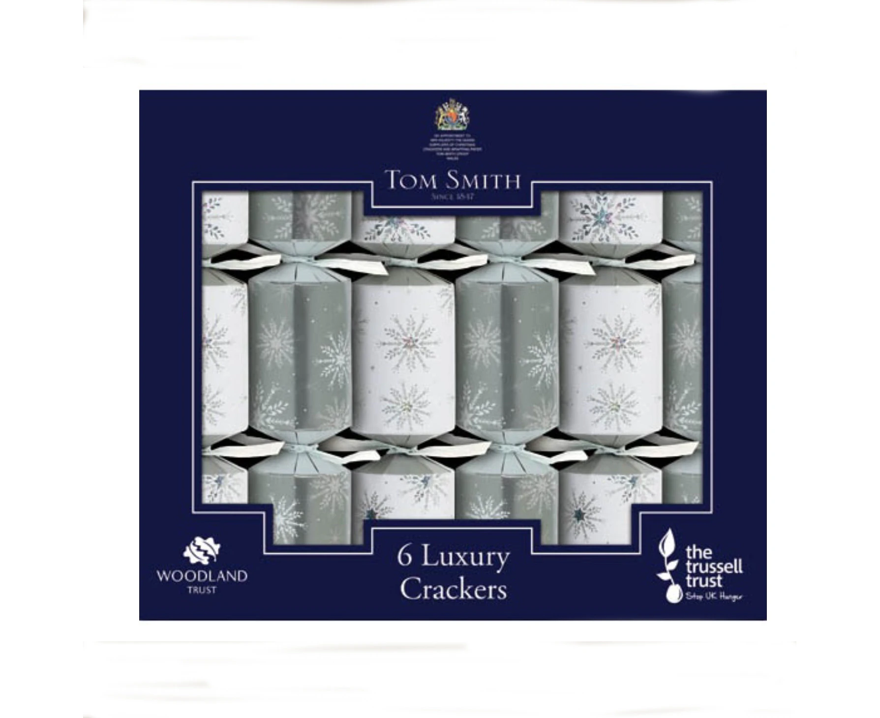 Silver and White Luxury Mini Cracker