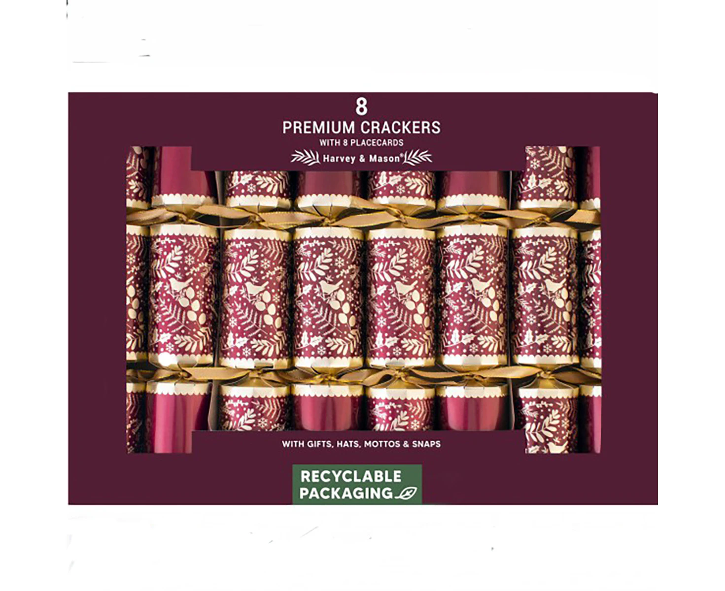 Wineberry Christmas Crackers 8pk