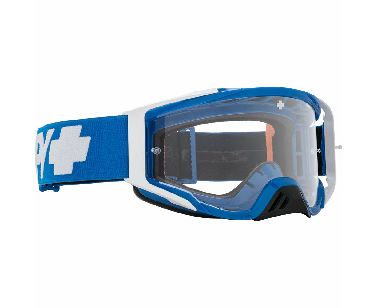 Spy Foundation Checkers Checkers Blue Hd Clear Mx Atv Mtb Goggles