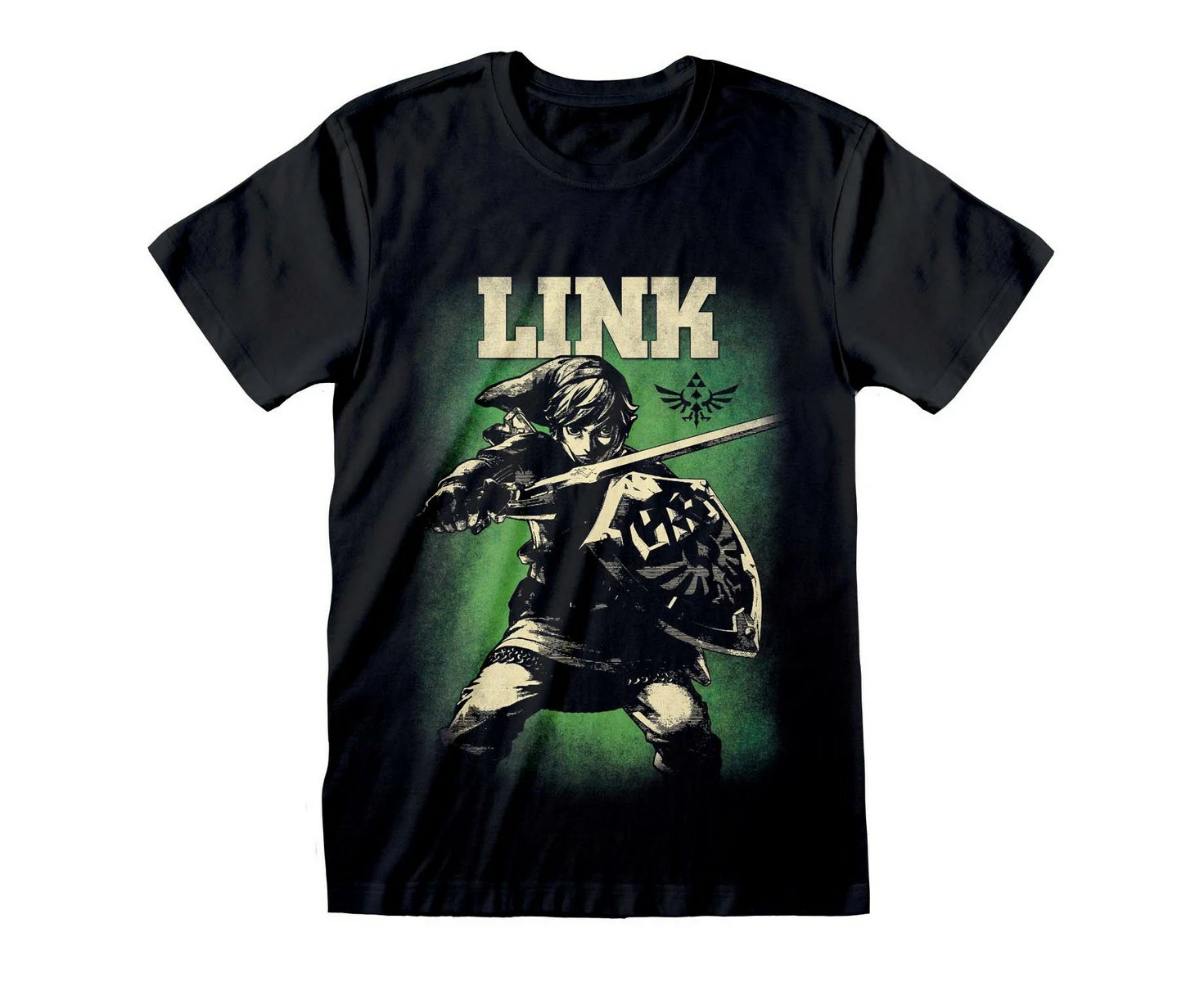 Legend Of Zelda Unisex Adult Icon T-Shirt (Black) - HE1970