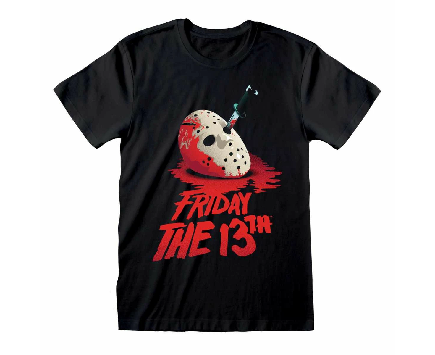 Friday The 13th Unisex Adult Classic Mask T-Shirt (Black) - HE1934