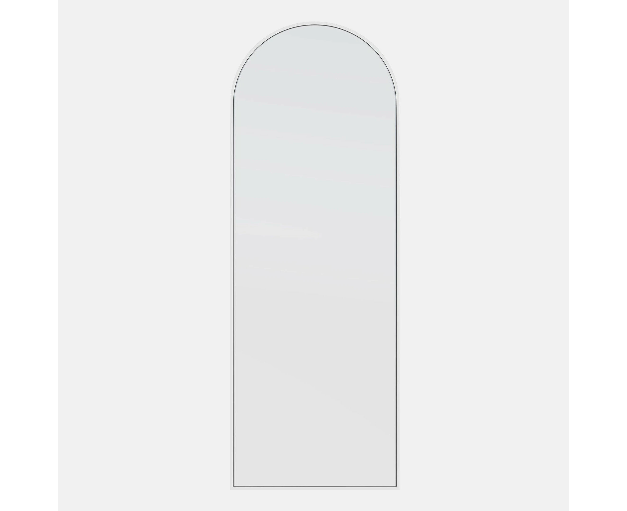 Future Glass Arch Full Length Mirror - 1700 x 600mm - White