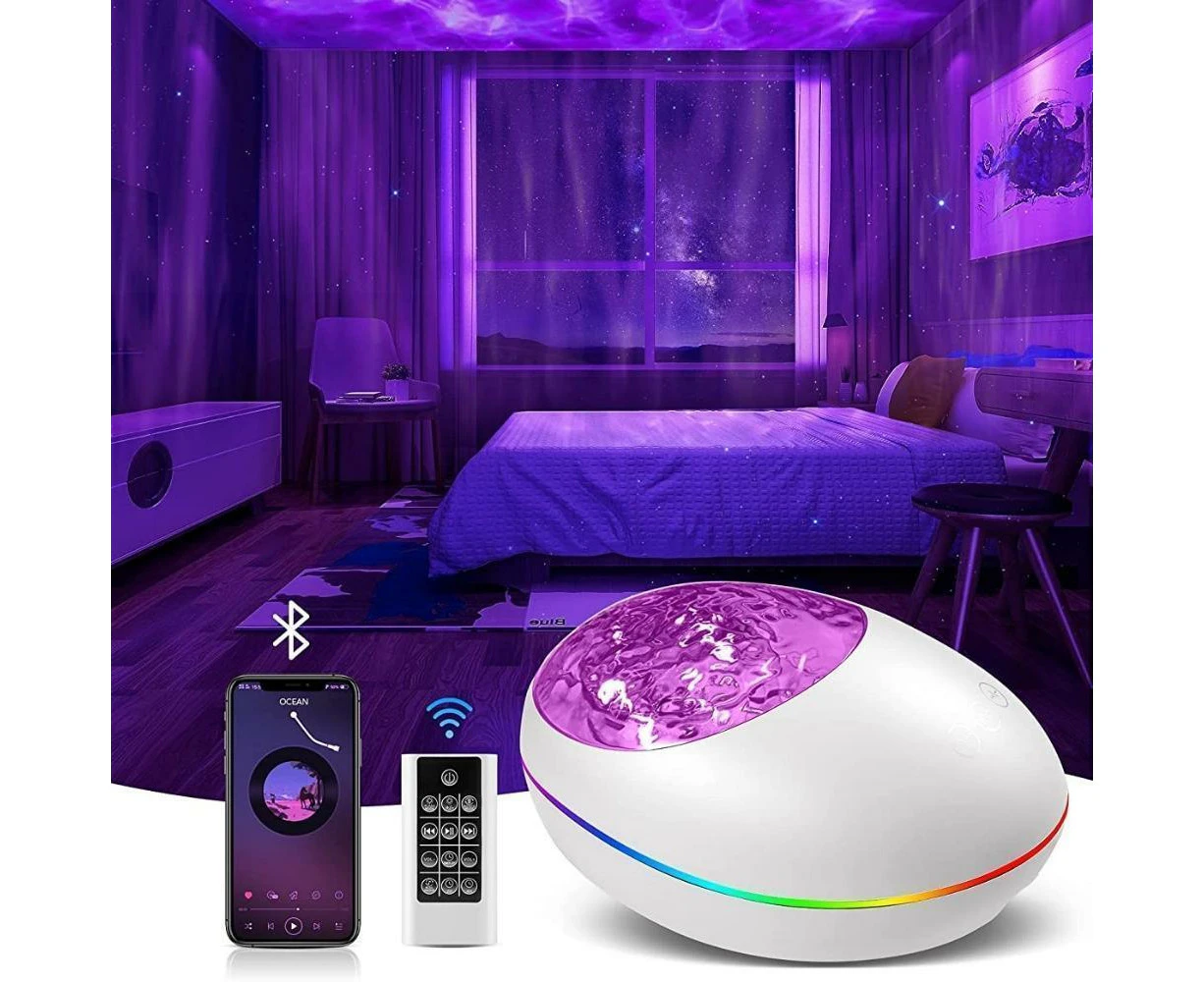 Glowly Aurora Star Projector Lights Night Light Projector with 24 Modes - White