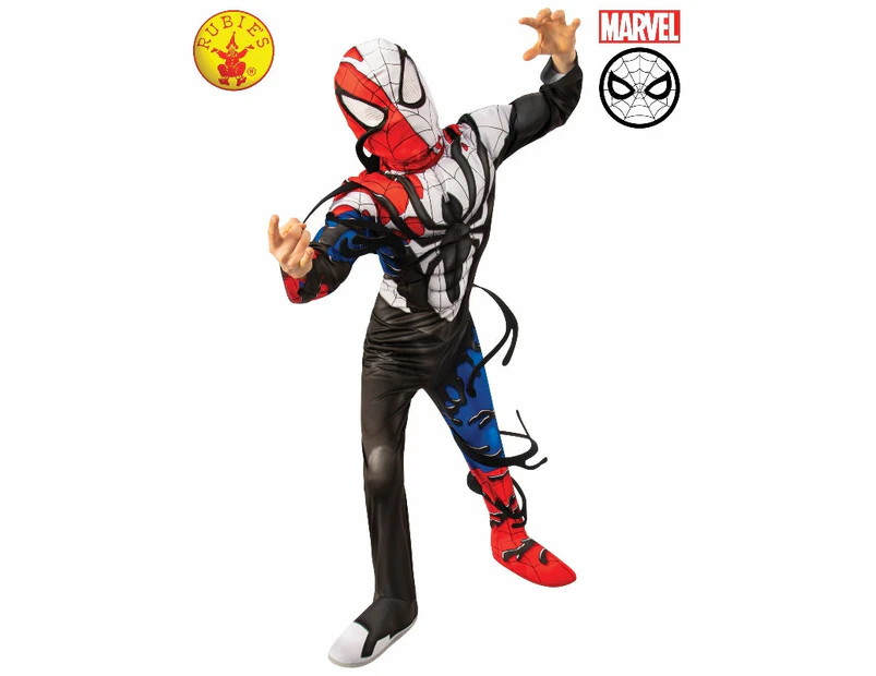 Marvel Size S Venomized Spider-Man Kids Deluxe Costume Cosplay Dress Up Party