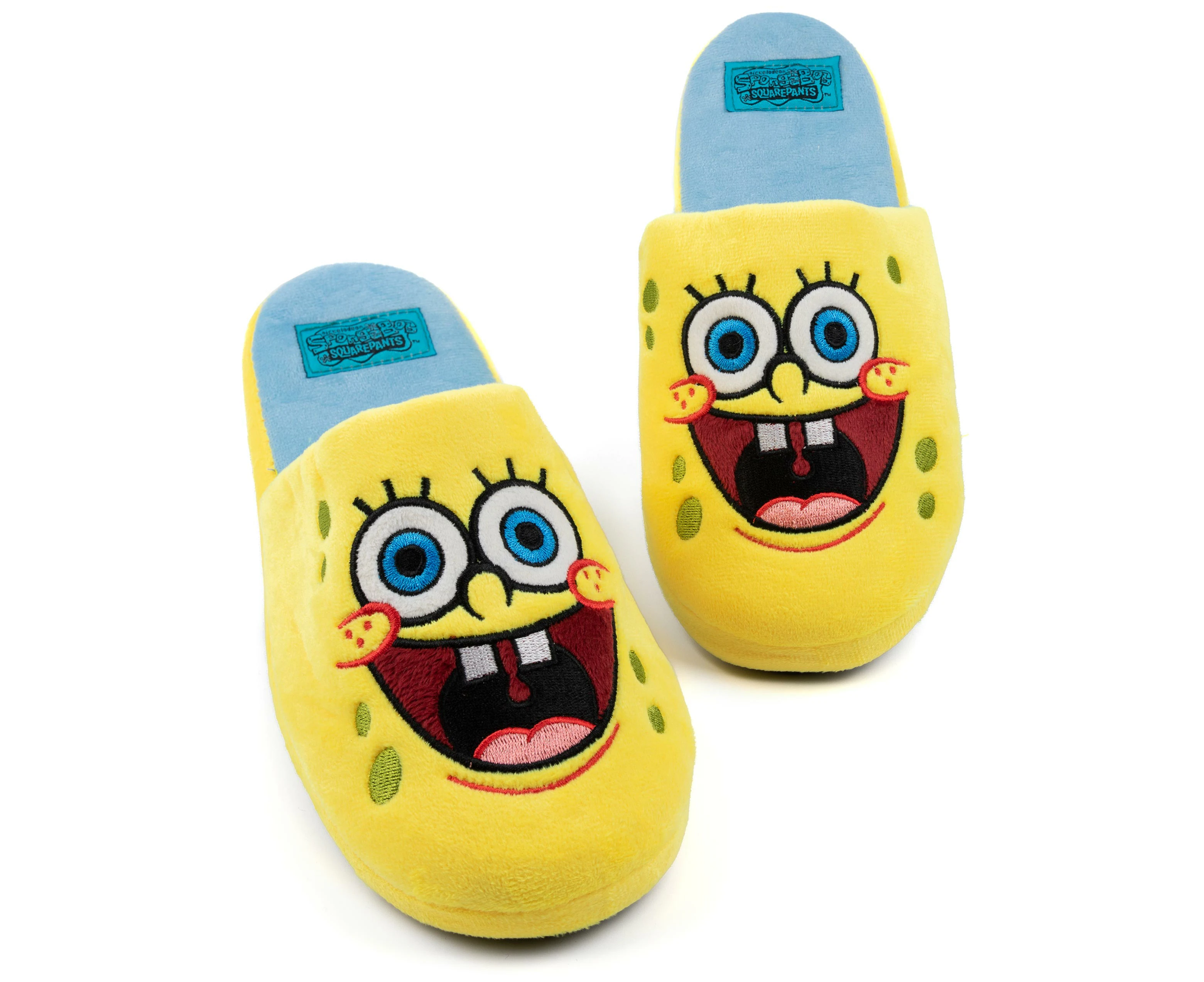 SpongeBob SquarePants Womens Mule Slippers (Yellow)