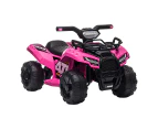 ALFORDSON Kids Ride On Car Electric ATV Toy 25W Motor LED Light Pink