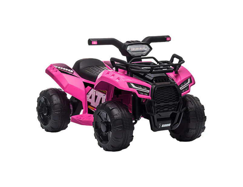 ALFORDSON Kids Ride On Car Electric ATV Toy 25W Motor LED Light Pink