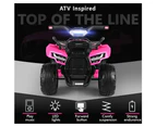 ALFORDSON Kids Ride On Car Electric ATV Toy 25W Motor LED Light Pink