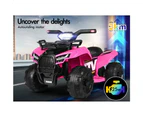 ALFORDSON Kids Ride On Car Electric ATV Toy 25W Motor LED Light Pink