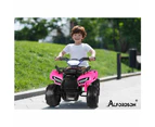 ALFORDSON Kids Ride On Car Electric ATV Toy 25W Motor LED Light Pink