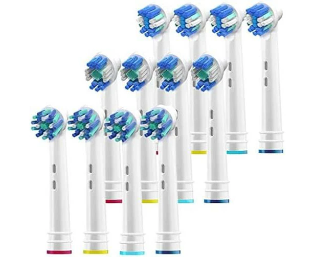 Replacement Toothbrush Heads for Oral B 12 PK Electric Toothbrush Assorted Refill Fits Braun Kids, pro, 1000, Professional Care, 3D, 2000 & More