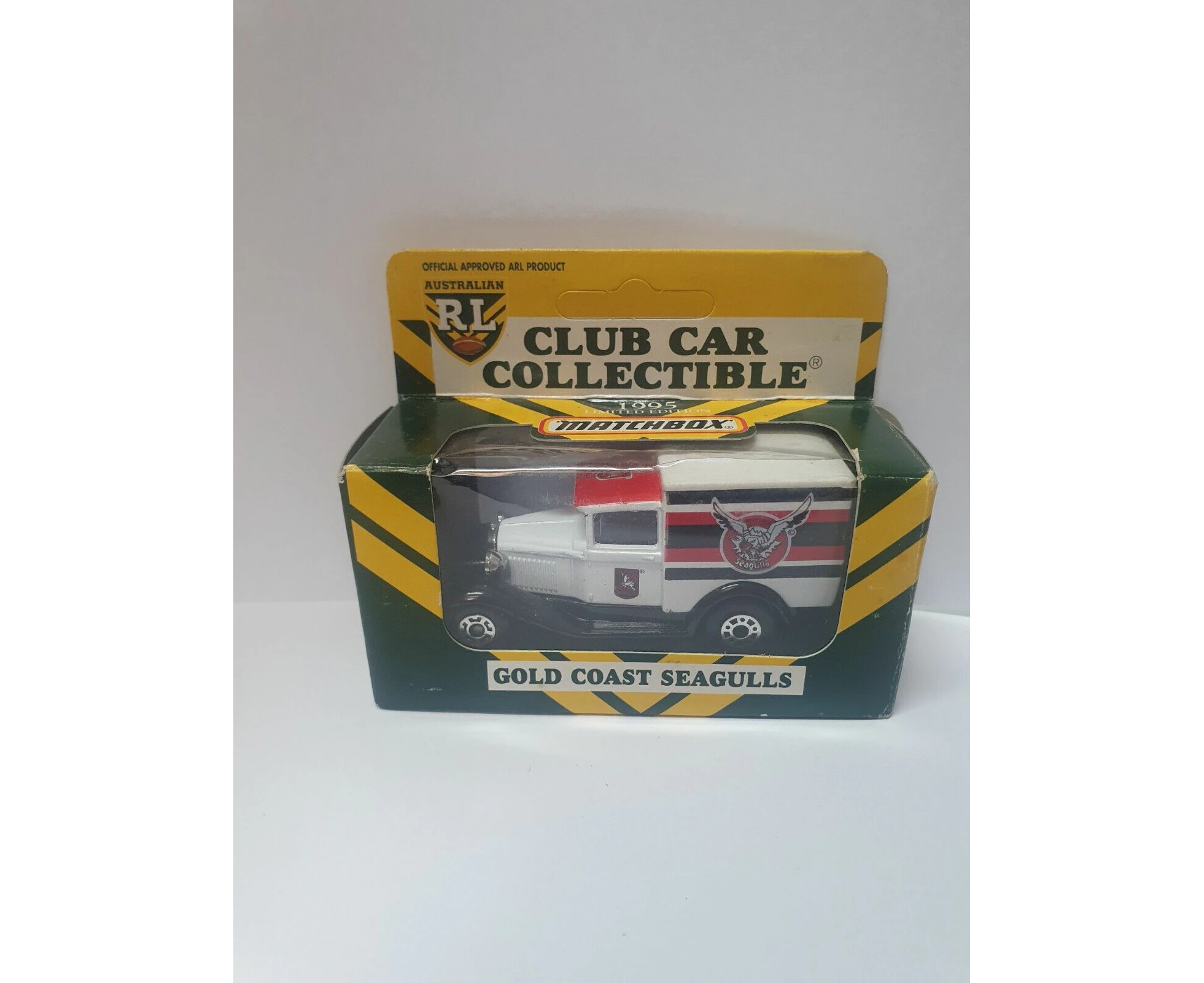 NRL 1995 Collectors Edition Toy Car - Gold Coast Seagulls - Matchbox Car