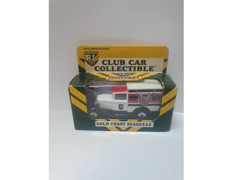 NRL 1995 Collectors Edition Toy Car - Gold Coast Seagulls - Matchbox Car