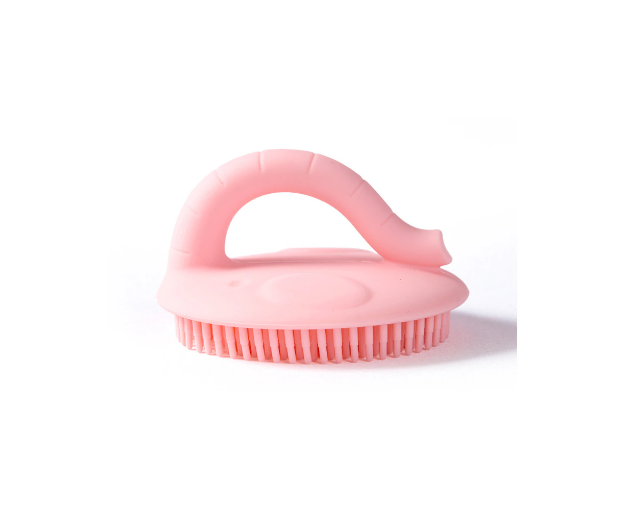 My Pure Silicone Baby/Toddler Bathing Grooming Cleaning Brush Blush 0M+