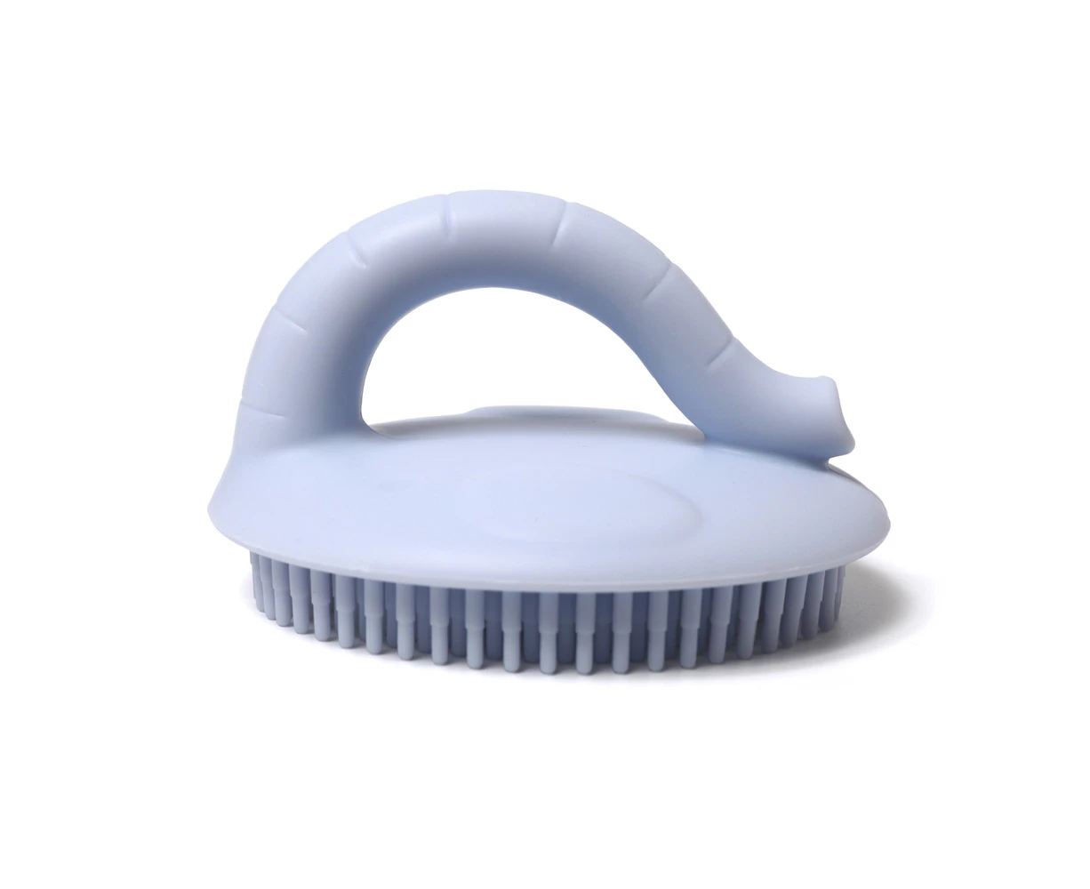 My Pure Silicone Baby/Toddler Bathing Grooming Cleaning Brush Baby Blue  0M+