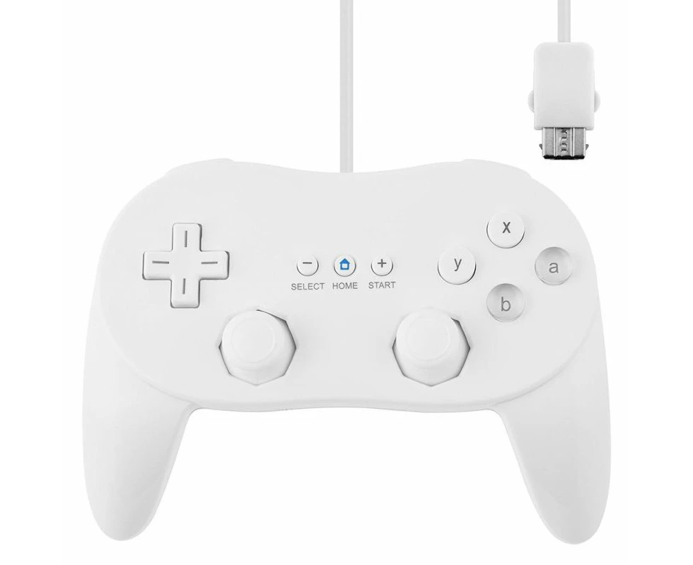 White Classic Pro JoyPad GamePad Game Controller for Nintendo Wii Console