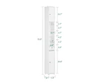 Tall Bathroom Storage Cabinet Cupboard with Shelves White BZR34-W