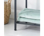 SONGMICS Bathroom Shelf 5-Tier Storage Rack with Adjustable Shelf Black BSC35BK