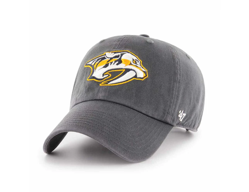 47 Nashville Predators Unisex Charcoal NHL CLEAN UP Baseball Cap