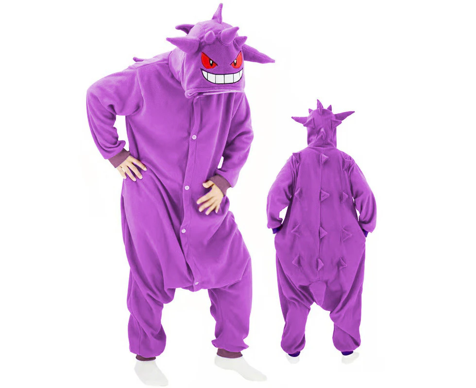 Kids Gengar Onesie Pokemon Costume Kigurumi Book Week Cosplay