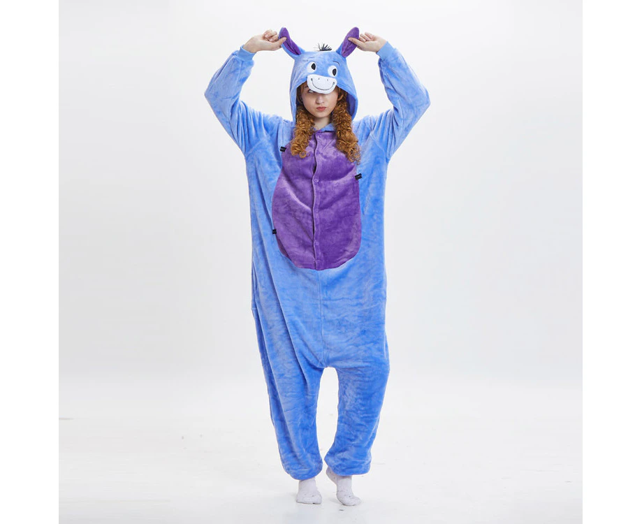 Kids Eeyore Winnie the Pooh Onesie Kigurumi Costume Cartoon Cosplay