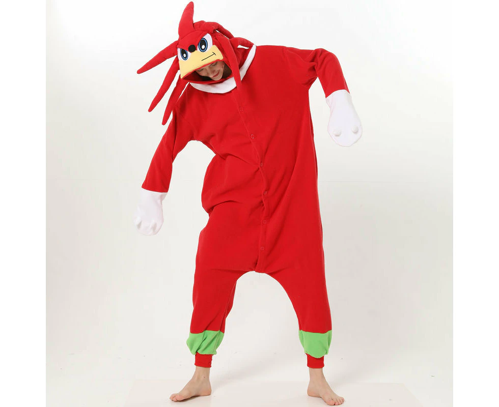 Adult Sonic the Hedgehog Knuckles Onesie Costume Kigurumi Cosplay Book Week