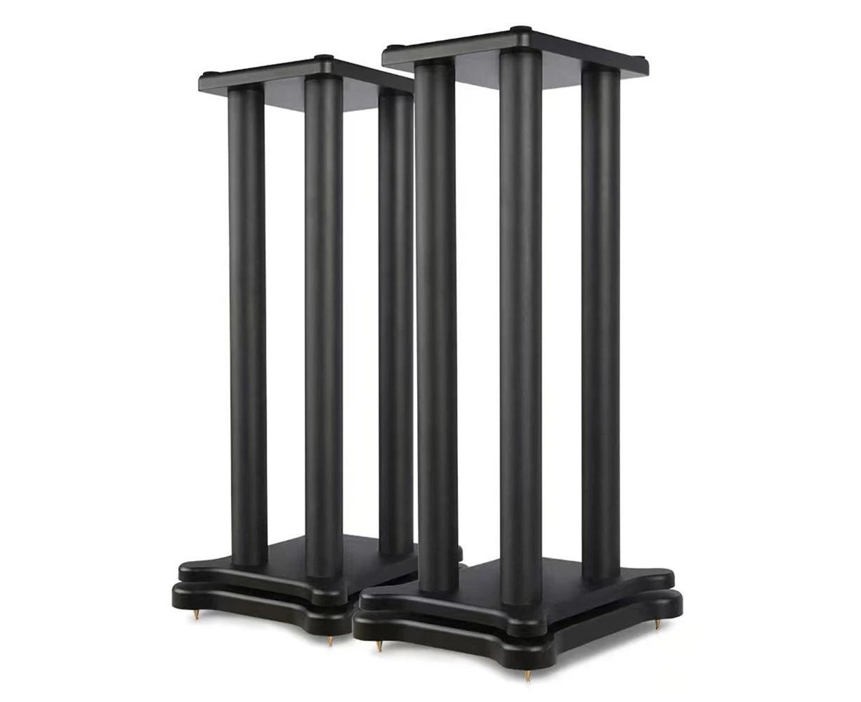 Silcron Podium Quad-L Steel Speaker Equipment Display Stand - Black 70cm