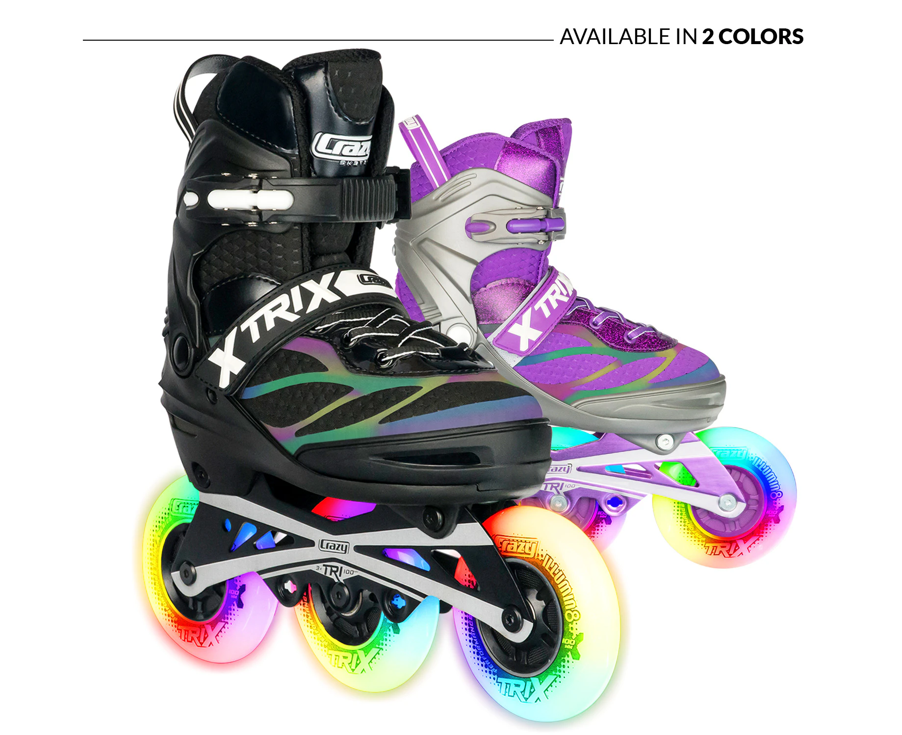 TRIX - 3 Wheel Size Adjustable Inline Skates