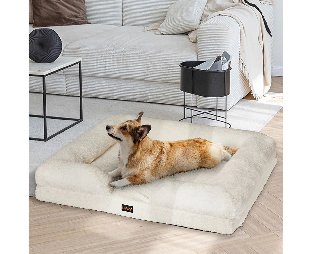 PaWz Memory Foam Pet Sofa Bed Cushion Dog Cat Mattress Washable Removable