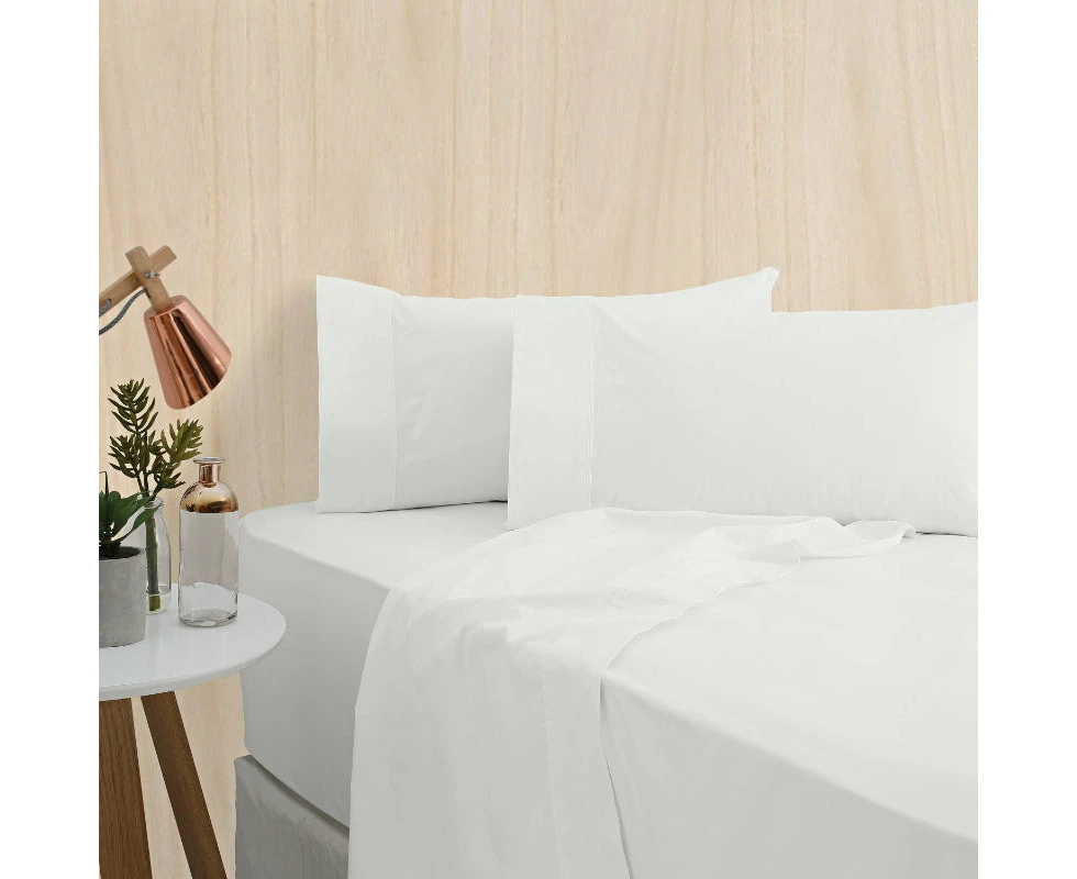 Bas Phillips Bamboo Cotton Bed Sheet Set - White