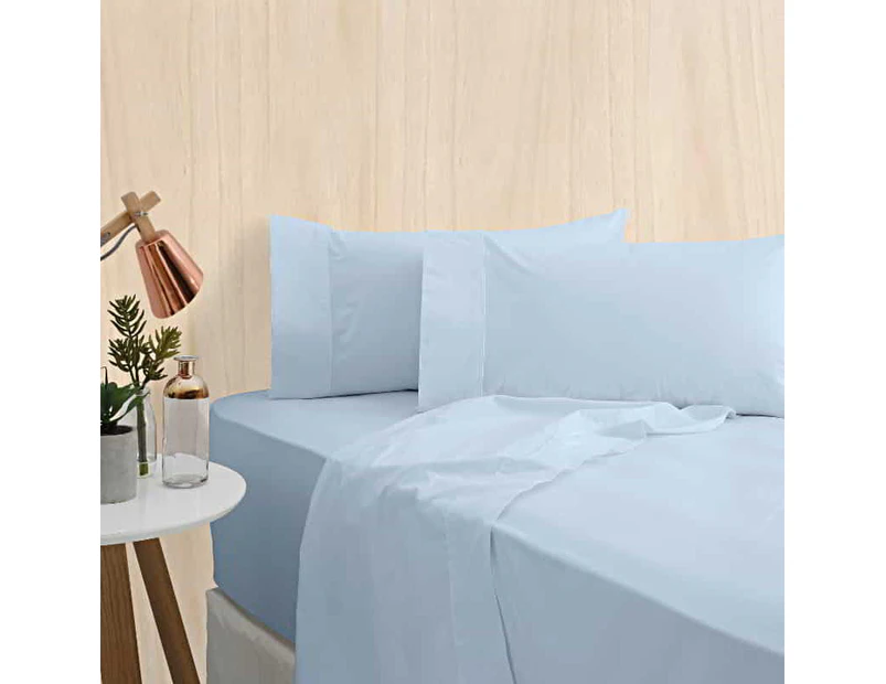 Bas Phillips Bamboo Cotton Mega Queen Bed Sheet Set - Blue Dream