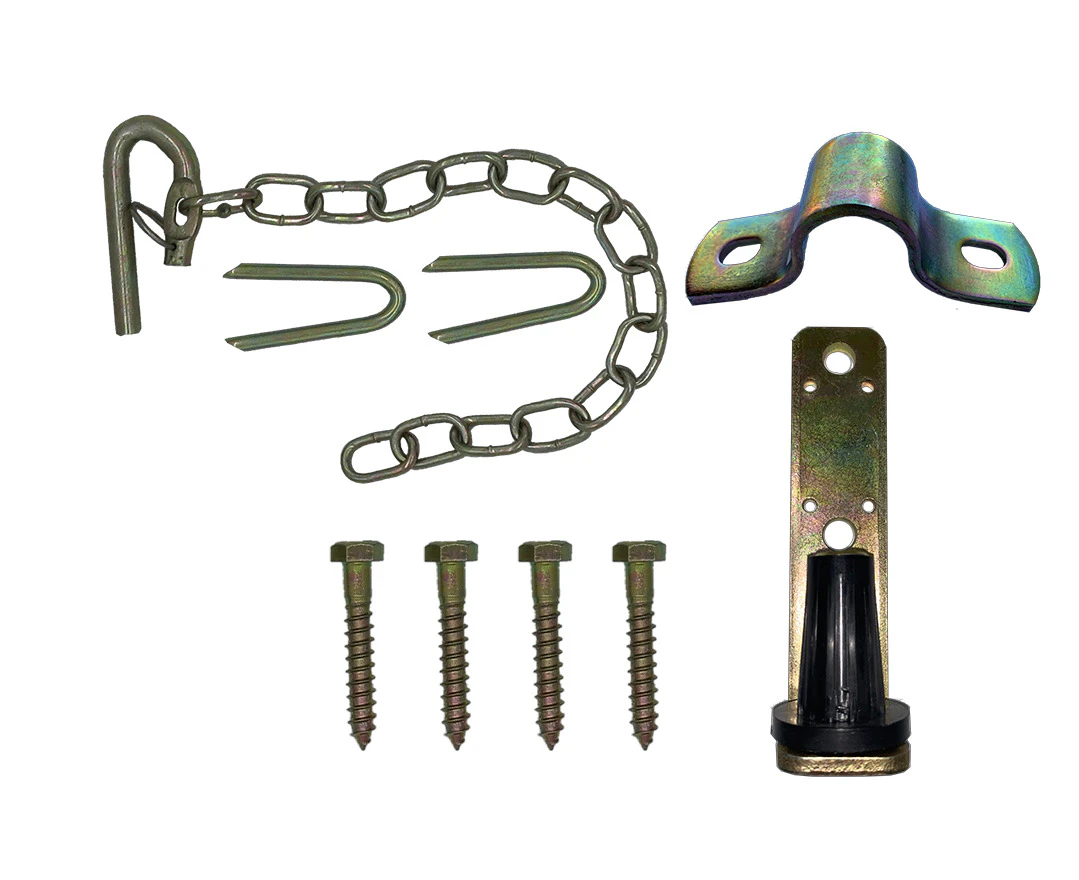 Ezy Fix Gate Hinges Set With Staple Latch