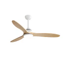 Spector 52'' Ceiling Fan LED Light DC Motor Remote Control 5 Speed Wooden Blade