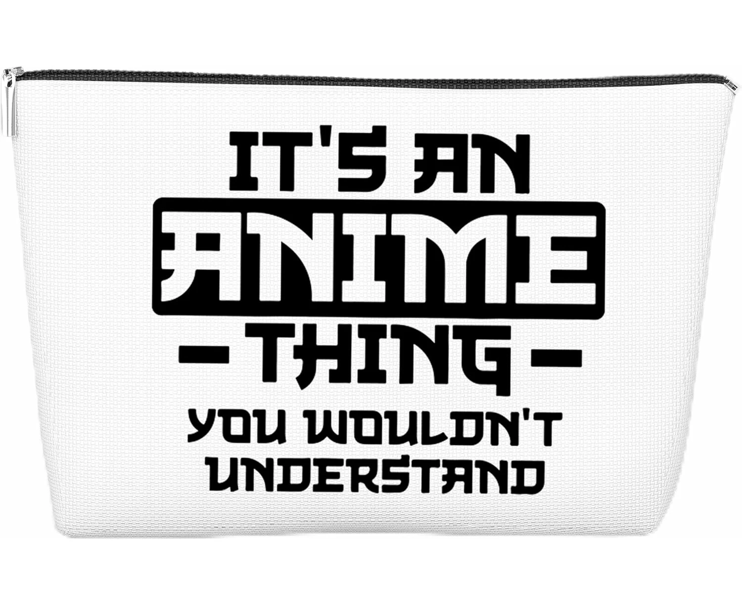 Anime Makeup Bag, Zipper Pouch, Anime Lover Gift, Christmas Birthday, 10x7