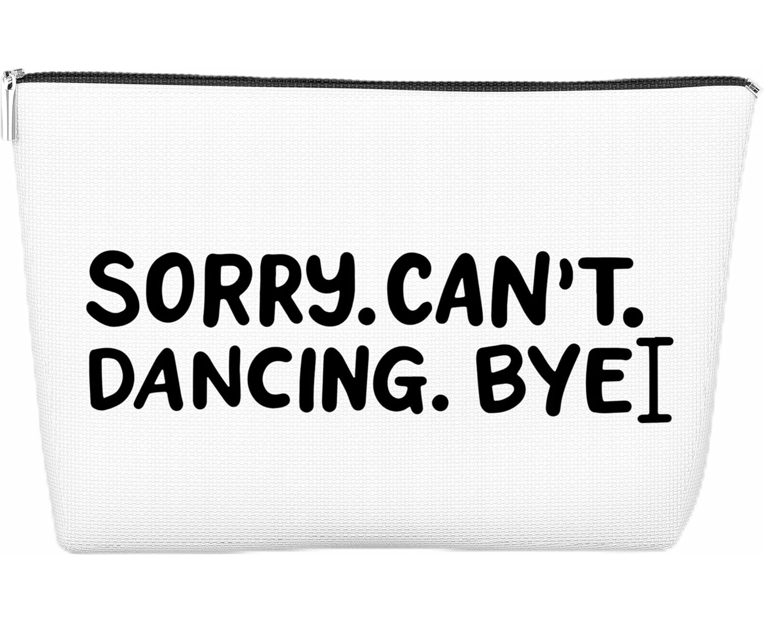 Dance Makeup Bag for Women, Zipper Pouch Bag for Dancer Lover, 10x7