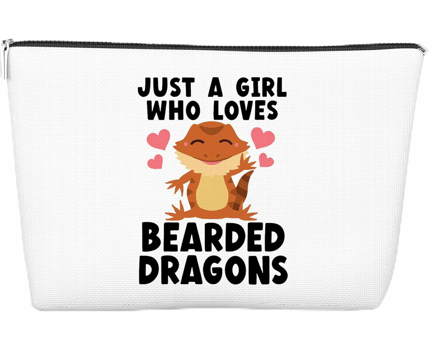 Bearded Dragons Makeup Bag, Zipper Pouch, Koalas Lover Gift, Christmas Birthday, 10x7