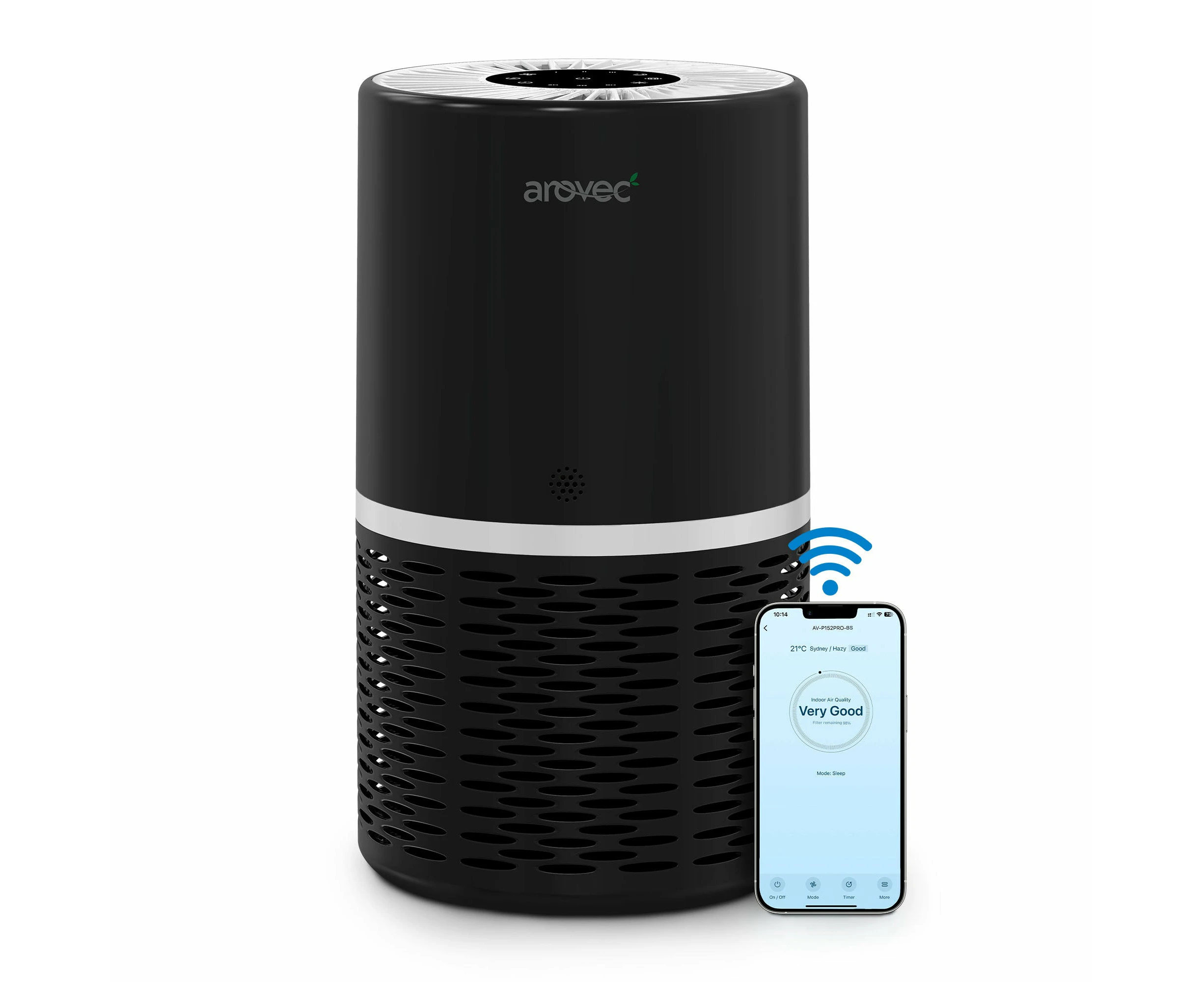 AROVEC Air Purifier Smart True HEPA, AV-P152PRO-BS