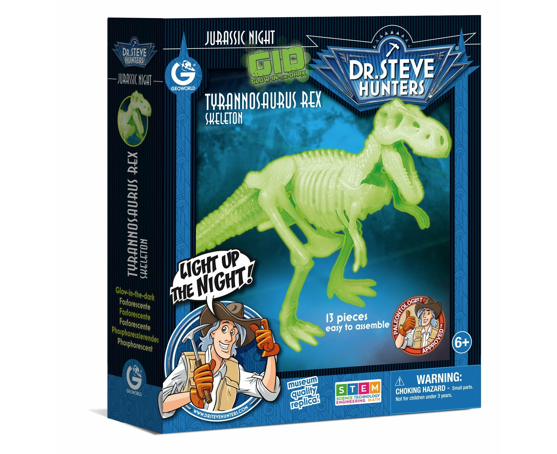 Dr. Steve Hunters Jurassic Night Glow-In-The-Dark Tyrannosaurus Rex